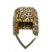 Леопардовая шапка-ушанка из эко-меха  | Фото 1
