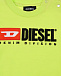 Салатовая футболка с застежками на плечике Diesel | Фото 4