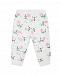 Белые спортивные брюки с цветочным принтом Monnalisa | Фото 2