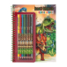 Книжка-раскраска Dino World с цветными карандашами и наклейками DEPESCHE | Фото 1