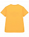Желтая футболка с логотипом в тон Fendi | Фото 2