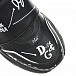 Черные кроссовки с белыми надписями Dolce&Gabbana | Фото 6