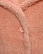 Шуба из эко-меха с принтом на спине, светло-розовая Mousse kids | Фото 3