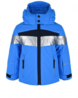 Голубая куртка со светоотражающей вставкой Poivre Blanc Голубой, арт. W21-0900-BBBY MCDB MULTICO DI | Фото 1