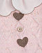 Розовый вязаный комбинезон с белым воротником Marlu | Фото 3