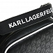 Черная сумка с белым кантом, 14x18x7 см Karl Lagerfeld kids | Фото 6