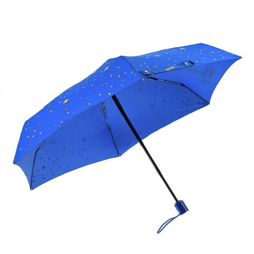 Синий зонт с принтом &quot;звездочки&quot;, 21 см Moschino | Фото 1