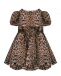 Шелковое платье с леопардовым принтом Roberto Cavalli | Фото 1