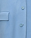 Однобортное пальто прямого кроя, голубое Parosh | Фото 3