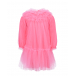 Розовое пышное платье Monnalisa | Фото 1