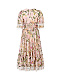 Платье с принтом &quot;лилии&quot; Dolce&Gabbana | Фото 2