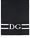 Черный шарф с принтом DG KING Dolce&Gabbana | Фото 3
