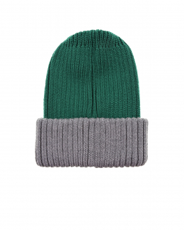 Серо-зеленая шапка из шерсти Catya Серый, арт. 226722 8418 | Фото 2