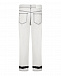Белые джинсы с черным декором MSGM | Фото 5