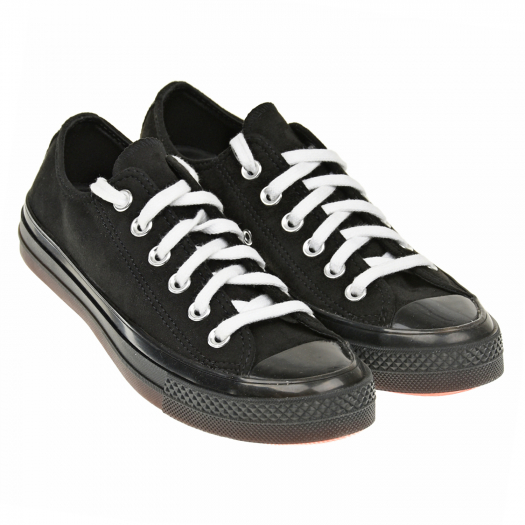 Черные кеды с белыми шнурками Converse | Фото 1
