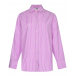 Розовая рубашка в полоску MSGM | Фото 1