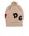 Бежевая шапка из шерсти и кашемира Dolce&Gabbana | Фото 1
