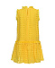 Ажурное платье с высоким воротом, желтое Paade Mode | Фото 2