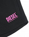 Черные шорты с поясом на резинке Diesel | Фото 3