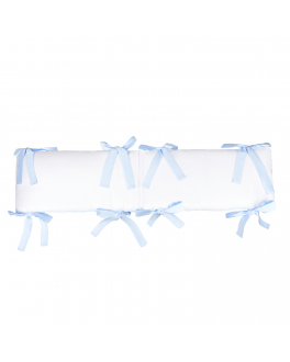 Бампер &quot;Baby Glam&quot; для кроватки Лель, бело/голубой A&A Baby Glam , арт. WBL 12575 | Фото 2