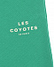 Зеленые спортивные брюки с лого Les Coyotes de Paris | Фото 3