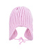 Розовая шапка-ушанка из шерсти и кашемира  | Фото 3