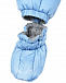Голубой комбинезон с меховой отделкой Moncler | Фото 6