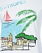 Белая футболка с принтом &quot;St Tropez&quot; Allude | Фото 3