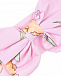 Розовая повязка с принтом &quot;тюльпаны&quot; Monnalisa | Фото 3
