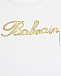 Футболка с золотым лого Balmain | Фото 3