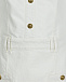 Белое платье с золотыми пуговицами Balmain | Фото 3