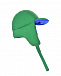 Двухстронняя шапка-ушанка, синий/зеленый Yves Salomon | Фото 12