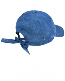 Джинсовая кепка с бантом MaxiMo Голубой, арт. 13503-955300 40 | Фото 2