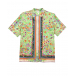 Шелковая рубашка с цветочным принтом GUCCI | Фото 1