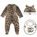 Подарочный набор: комбинезон, слюнявчик и шапка, леопардовый принт Dolce&Gabbana | Фото 1