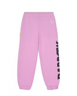 Розовые спортивные брюки с лого Barrow Розовый, арт. 33052 42 PINK | Фото 2