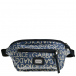 Сумка поясная жаккард сплошной логотип, темно - синяя Dolce&Gabbana | Фото 1