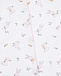 Белый комбинезон с принтом &quot;розовые кролики&quot; Lyda Baby | Фото 3