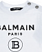 Белый свитшот с черным логотипом Balmain | Фото 3