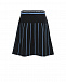 Темно-синяя юбка с лого на поясе Emporio Armani | Фото 2
