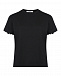 Черная футболка с фигурным срезом на рукавах Vivetta | Фото 2
