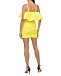 Желтое платье мини с воланом MSGM | Фото 4