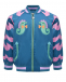 Куртка-бомбер с розовыми волнами на рукавах, принт морские коньки Stella McCartney | Фото 1