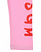 Розовые леггинсы с красным логотипом MSGM | Фото 3