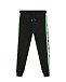 Черный спортивный костюм с зелеными лампасами Diesel | Фото 4