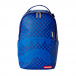 Синий рюкзак в клетку с принтом &quot;Акула&quot; 45x15x27 см, 1 кг SprayGround | Фото 1