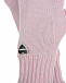 Серо-розовые перчатки из шерсти Il Trenino | Фото 4