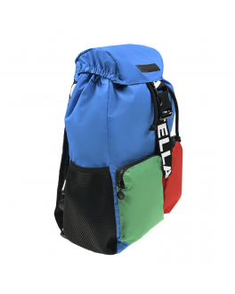 Рюкзак в стиле color block, 42x25x10 см Stella McCartney Мультиколор, арт. 8R0P88 Z0179 999 | Фото 2