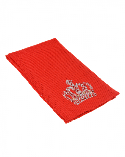 Красный шарф с короной Catya | Фото 1