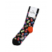 Черные носки с принтом &quot;Банки и конфеты&quot; Happy Socks | Фото 1